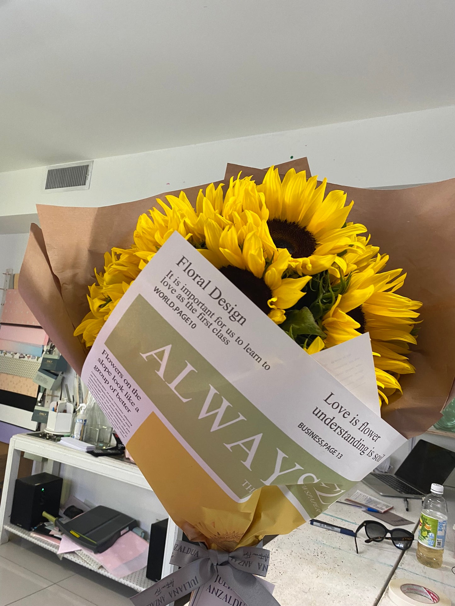 Tied Sunflowers