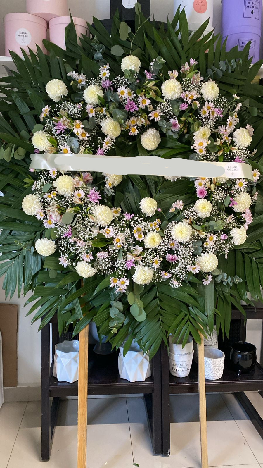 Corona fúnebre clásica